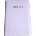 Biblie lux, coperta piele naturala, roz pal